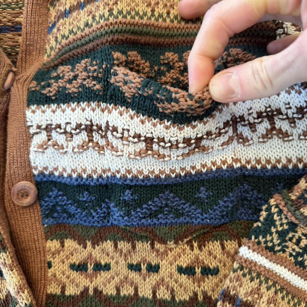 Ivy vintage funky print button up cardigan - Picture 4 of 6